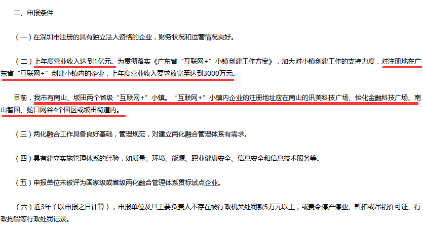 這5個(gè)地區(qū)的企業(yè)不滿1億要求也可以申請(qǐng)兩化融合貫標(biāo)試點(diǎn)！